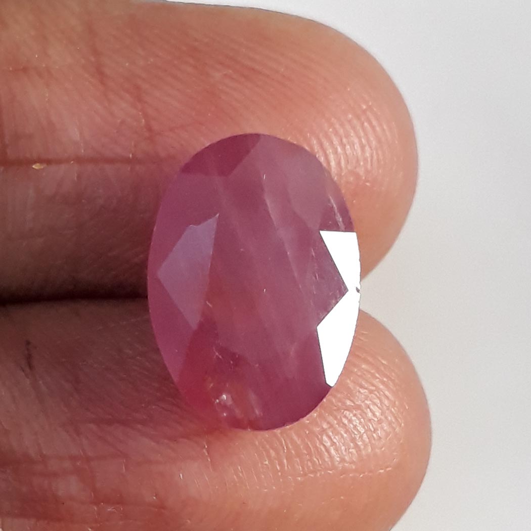8.39 Ratti Natural New Burma Ruby with Govt. Lab Certificate