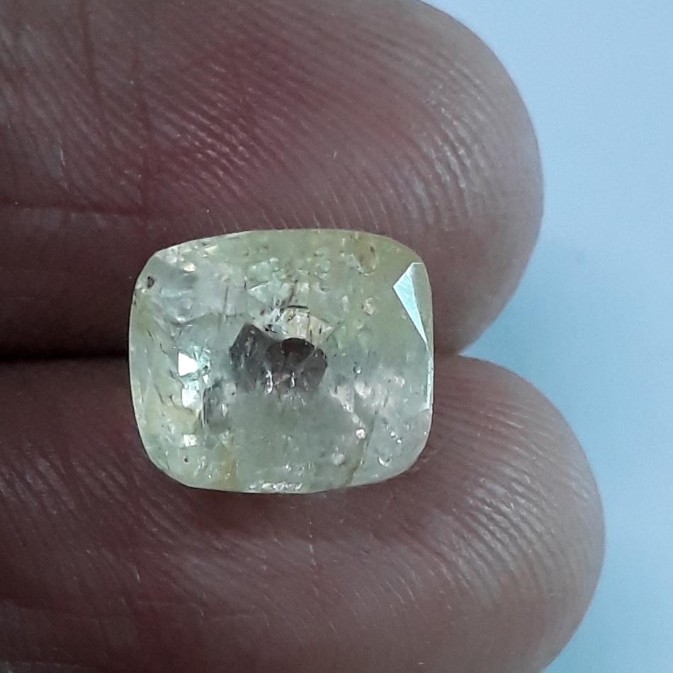 6.16 Ratti  Natural yellow sapphire with Govt Lab Certificate