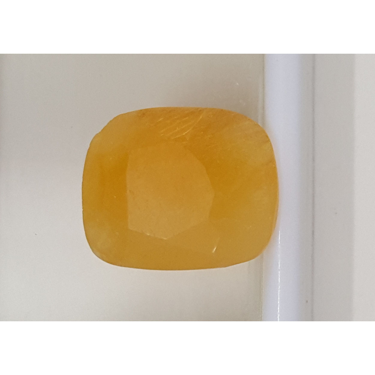  9.97 Ratti Natural Yellow Sapphire With Govt Lab Certificate-(1221)