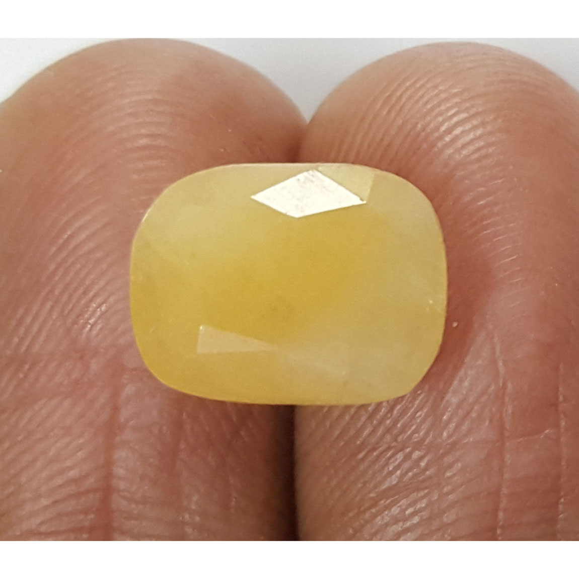 8.29 Ratti Natural Yellow Sapphire With Govt Lab Certificate-(1221)