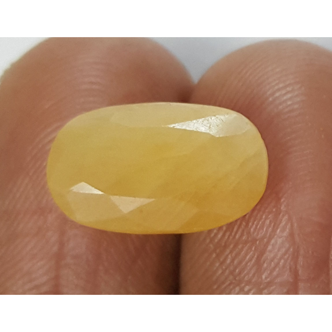 8.12 Ratti Natural Yellow Sapphire With Govt Lab Certificate-(1221)
