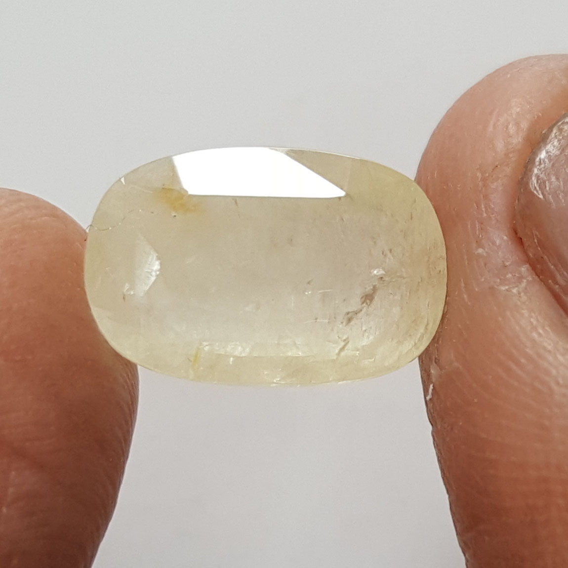 7.00 Ratti Natural Yellow Sapphire With Govt Lab Certificate-(4551)