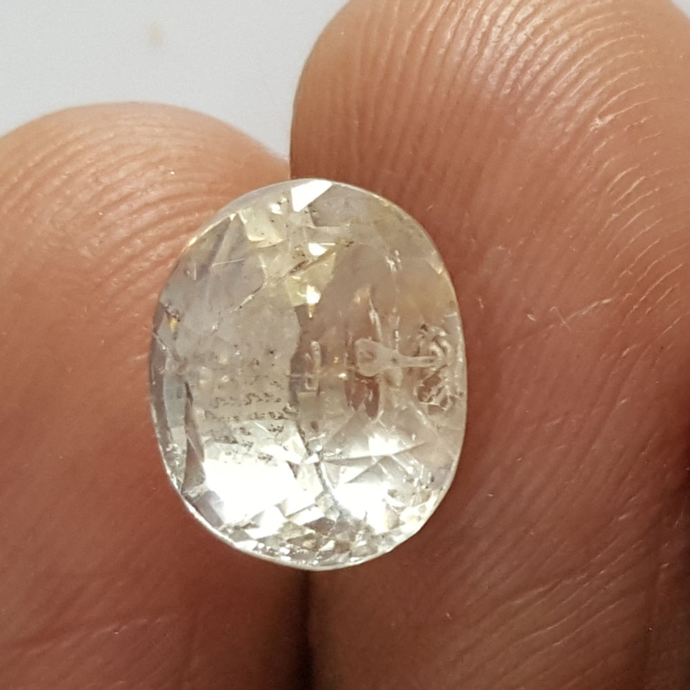 5.01 Ratti Natural Yellow Sapphire With Govt Lab Certificate-(16650)