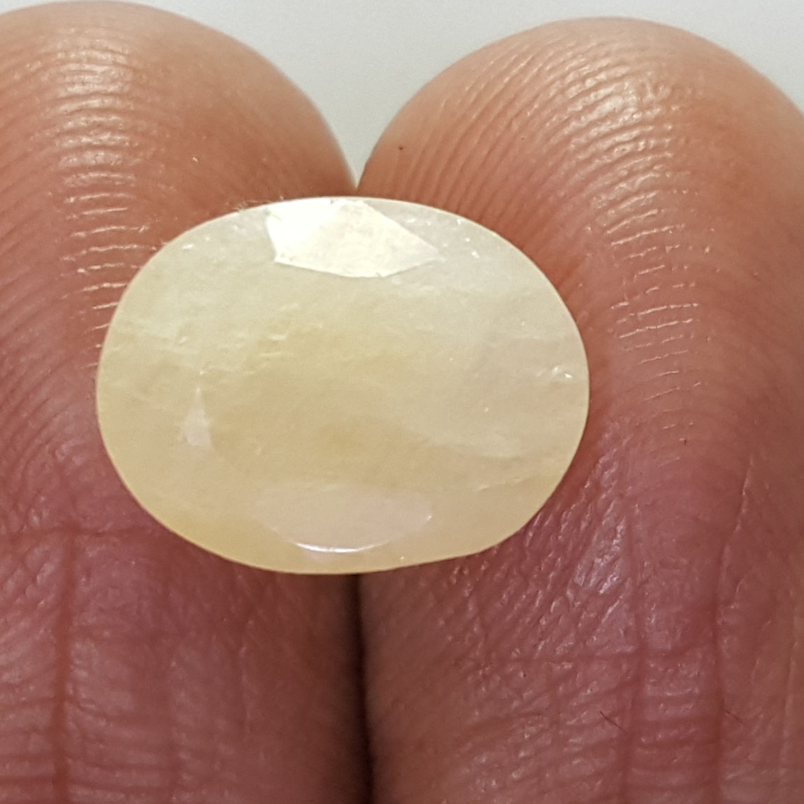 6.84 Ratti Natural Yellow Sapphire With Govt Lab Certificate-(1221)