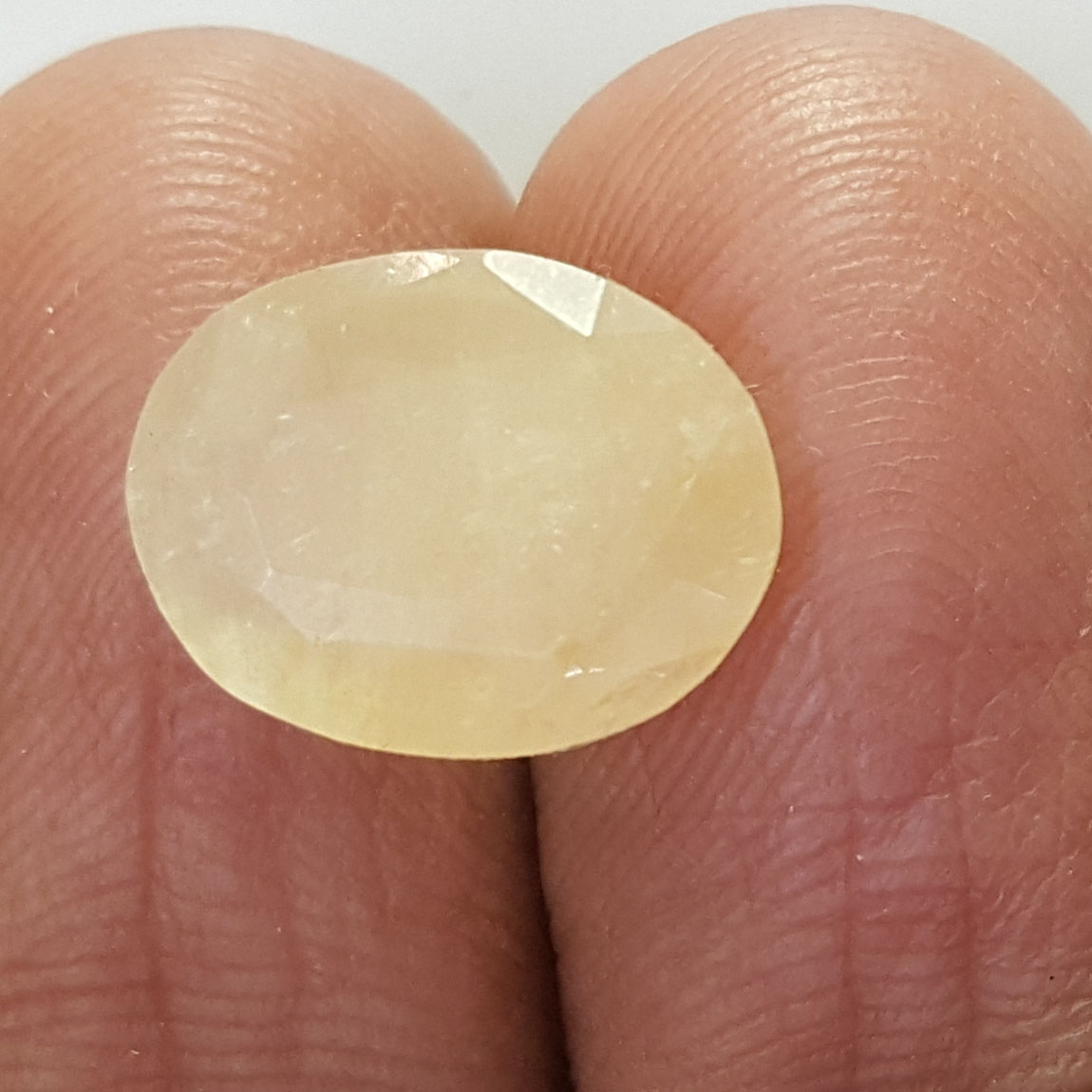 5.86 Ratti Natural Yellow Sapphire With Govt Lab Certificate-(4551)