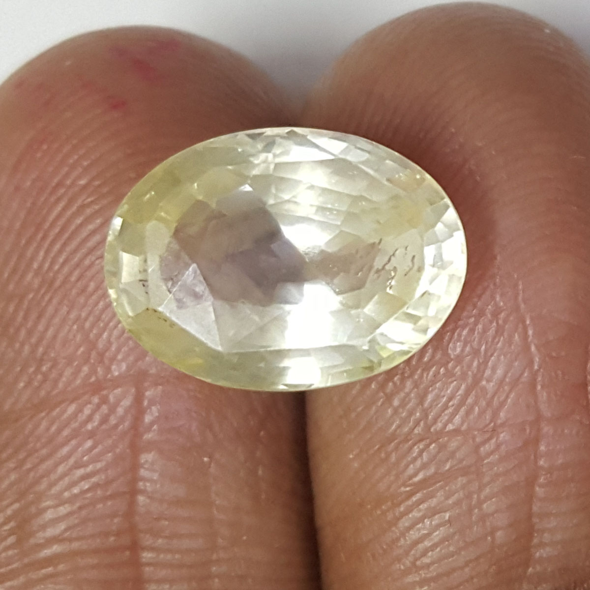 7.48 Ratti Natural Yellow Sapphire With Govt Lab Certificate-(34410)