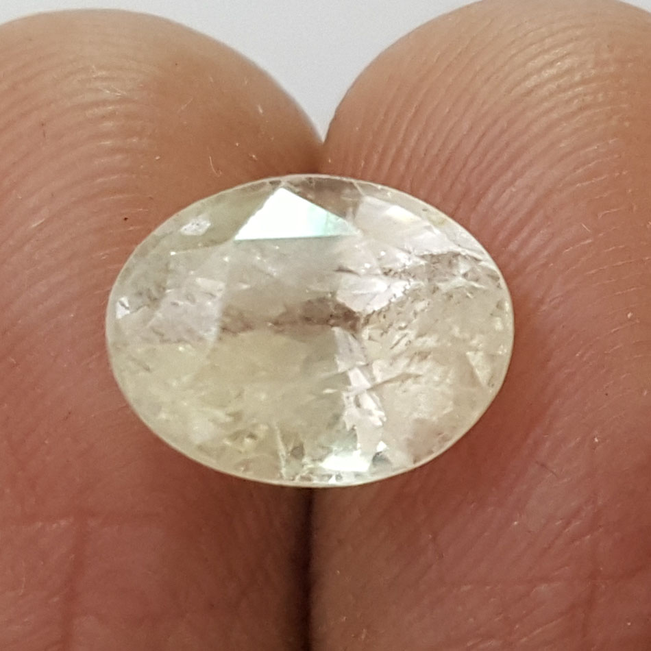 5.27 Ratti Natural Yellow Sapphire With Govt Lab Certificate-(16650)