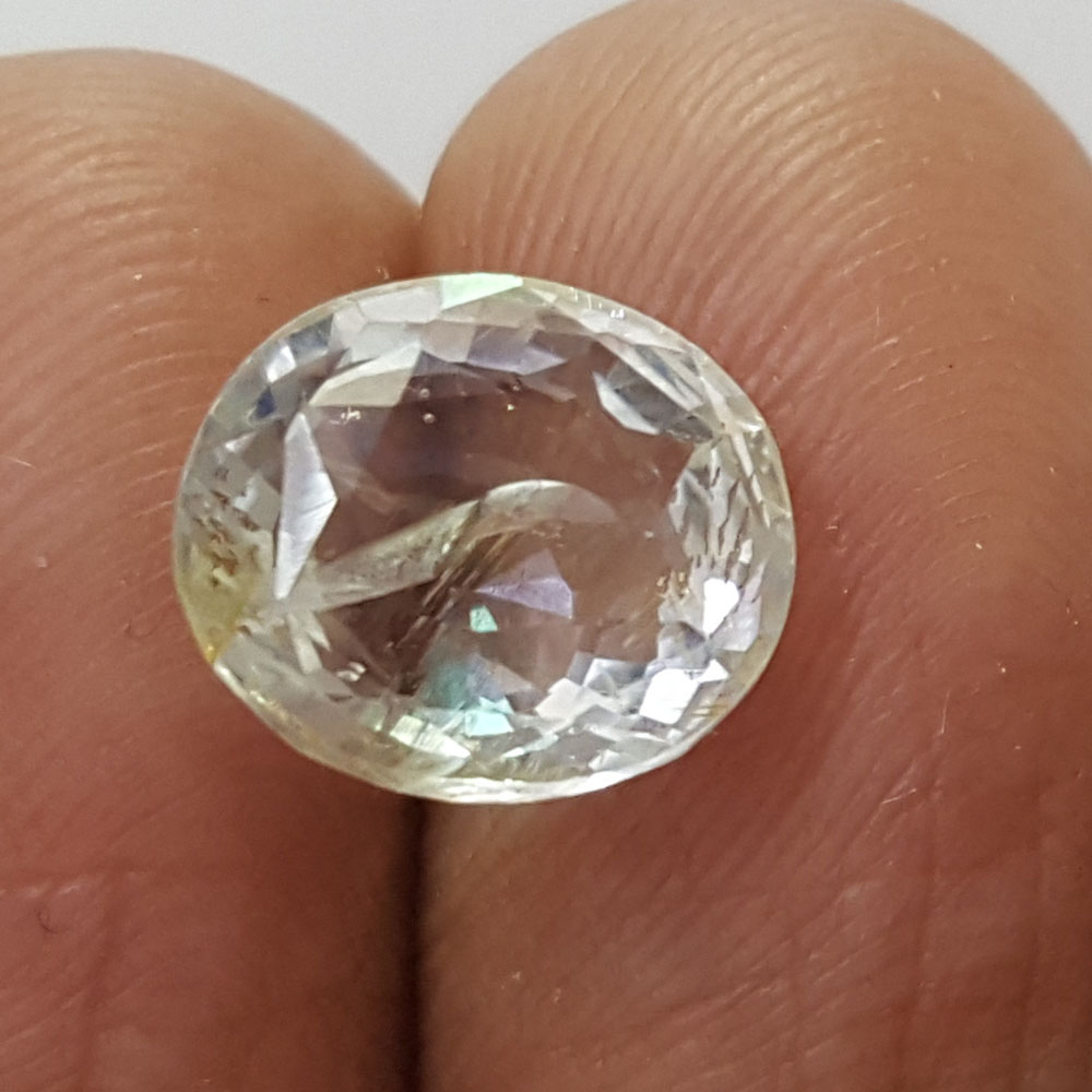 5.49 Ratti Natural Yellow Sapphire With Govt Lab Certificate-(23310)