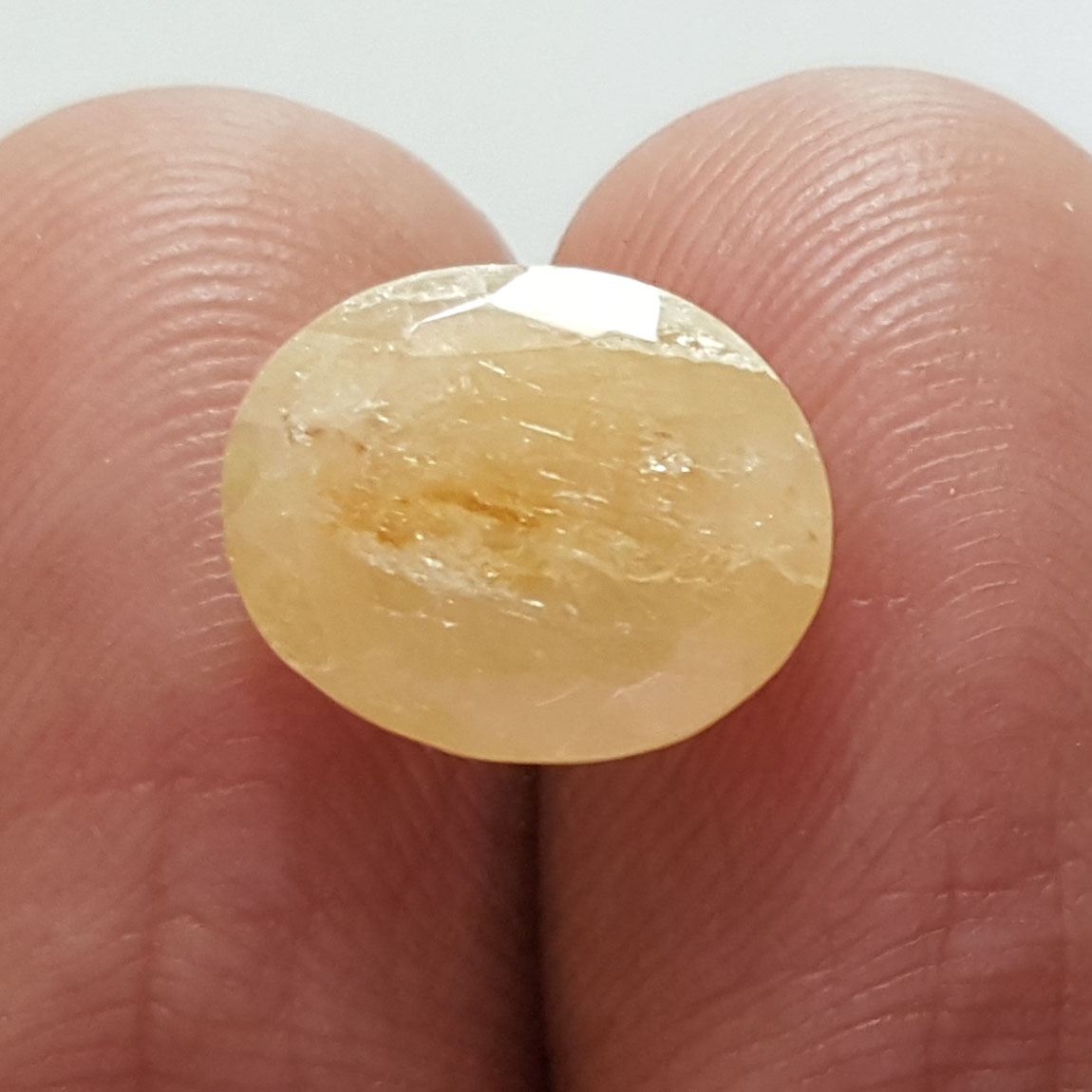 6.29 Ratti Natural Yellow Sapphire With Govt Lab Certificate-(1221)