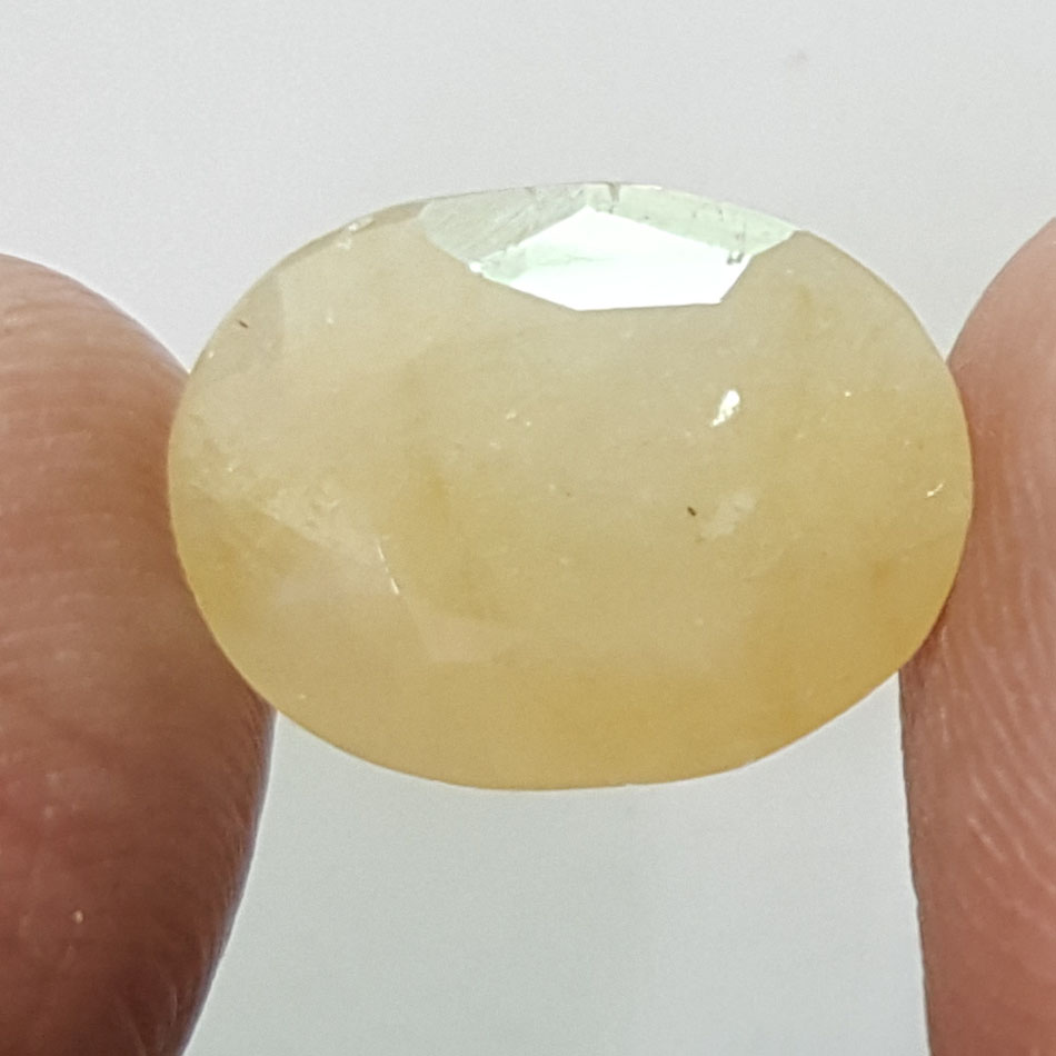 8.18 Ratti Natural Yellow Sapphire With Govt Lab Certificate-(1221)