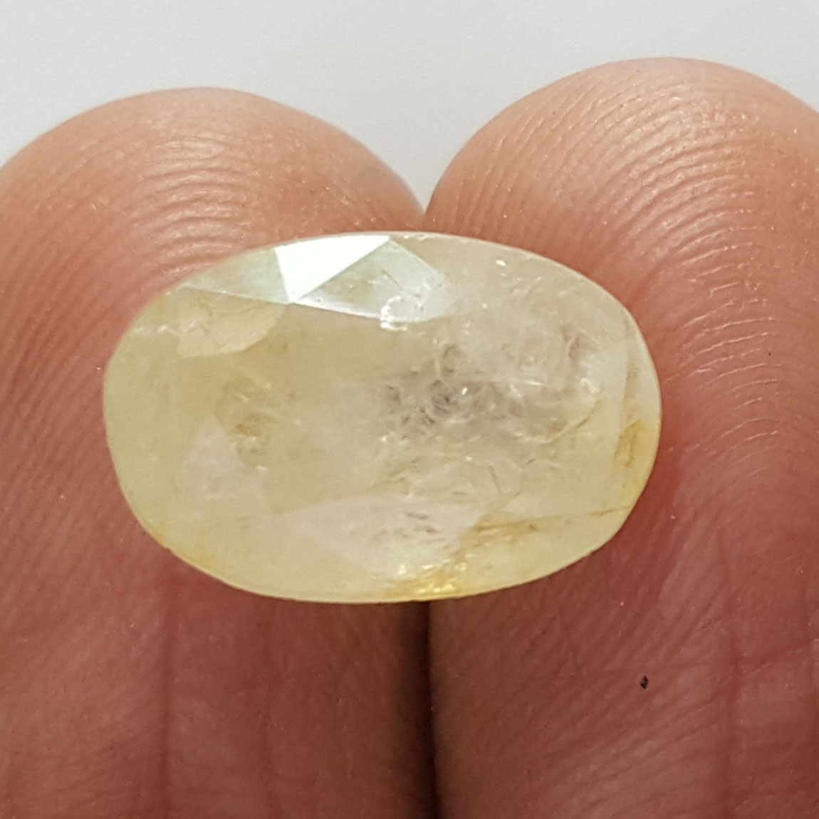 7.42 Ratti Natural Yellow Sapphire With Govt Lab Certificate-(4551)