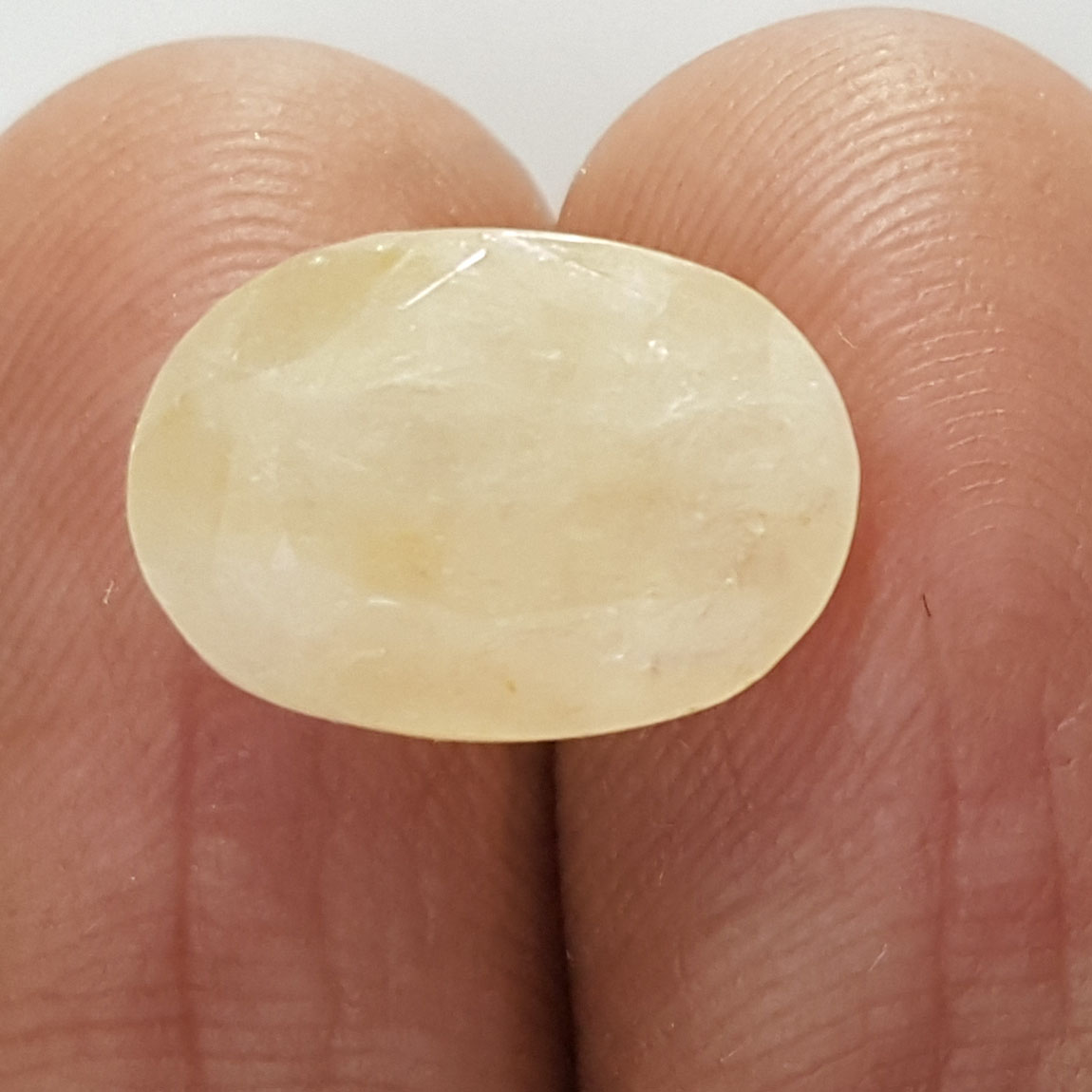 8.28 Ratti Natural Yellow Sapphire With Govt Lab Certificate-(1221)