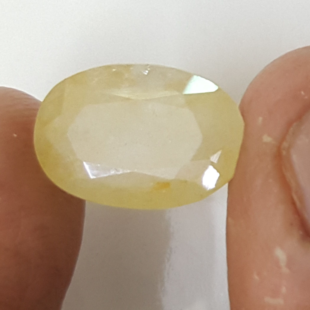 7.51 Ratti Natural Yellow Sapphire with Govt Lab Certificate-(4551)
