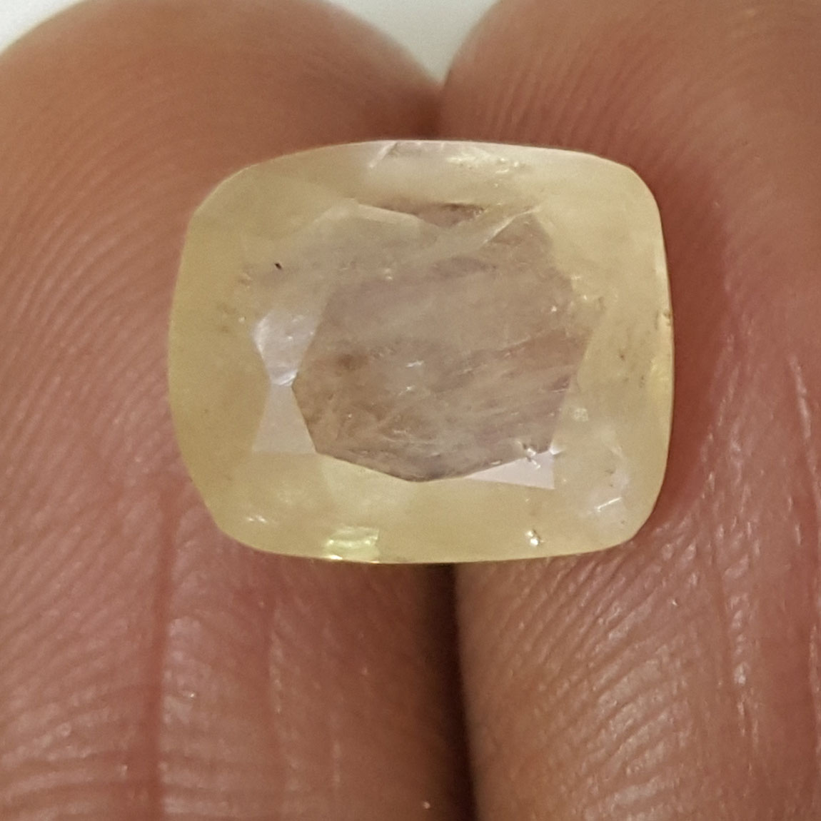 6.73 Ratti Natural Yellow Sapphire with Govt Lab Certificate-(6771)