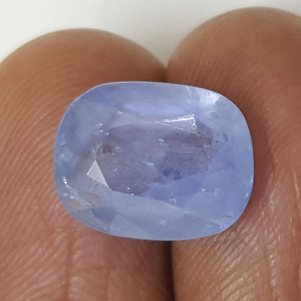 6.91 Ratti Natural Blue Sapphire With Govt Lab Certified-(16650)