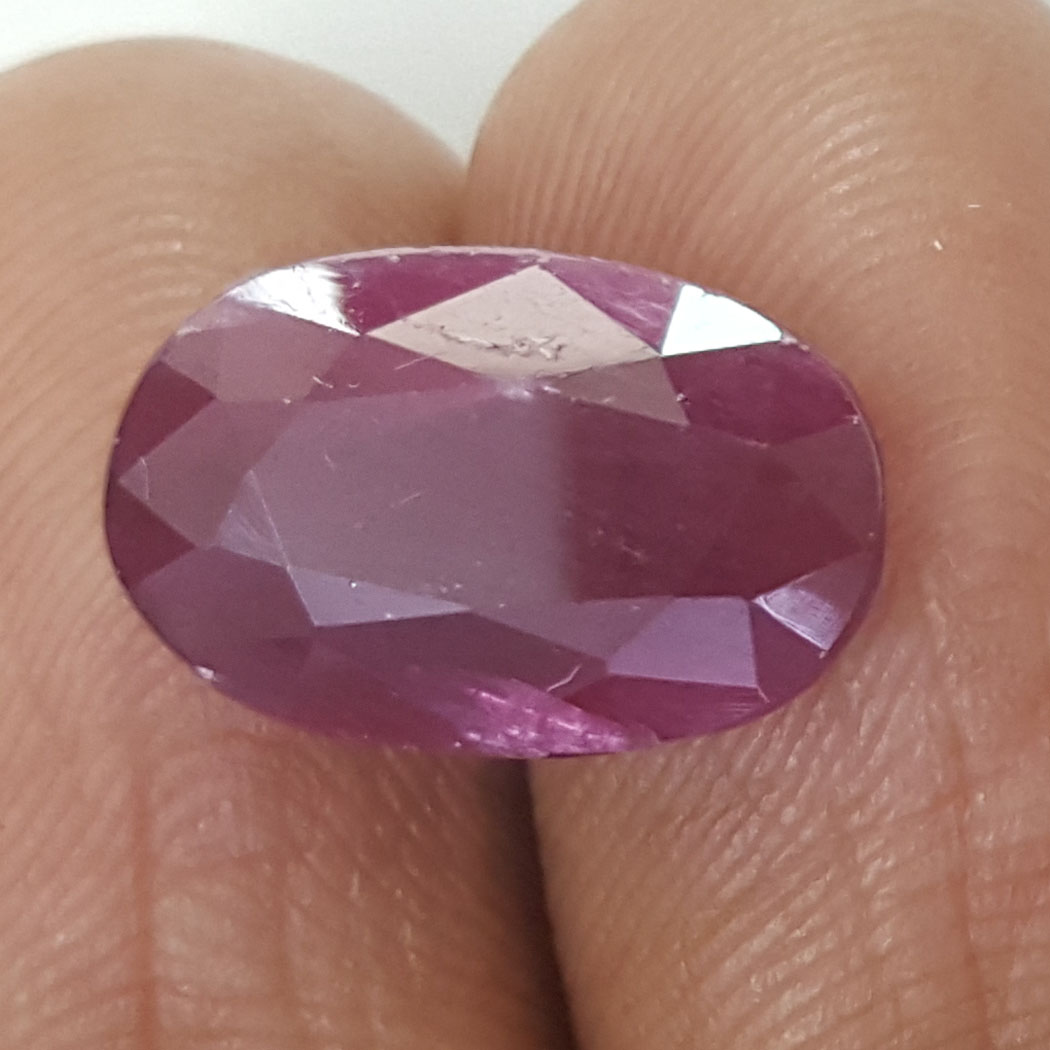 6.84 Ratti Natural New Burma Ruby with Govt Lab Certificate-(2331)