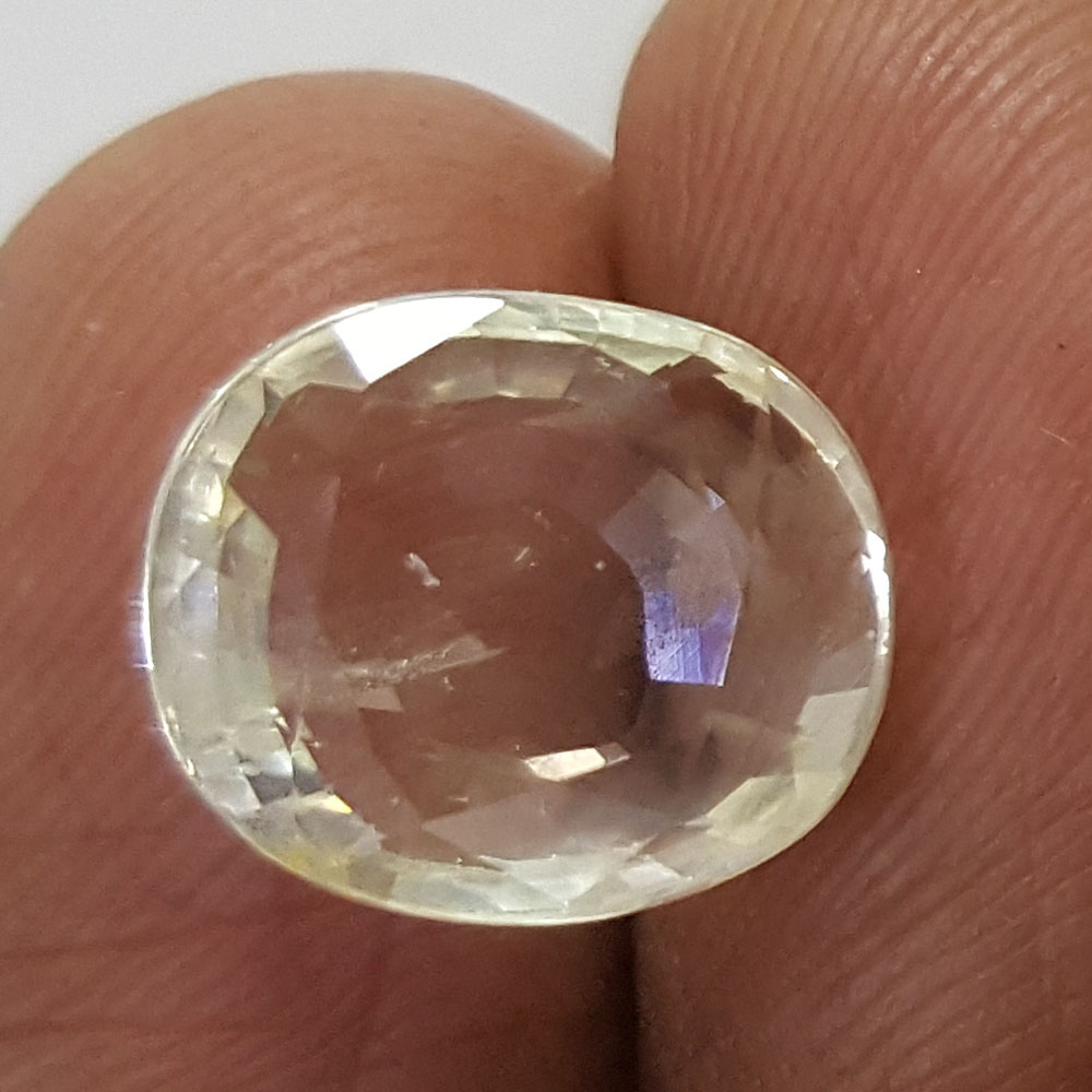 6.46 Ratti Natural Yellow Sapphire with Govt Lab Certificate-(23310)