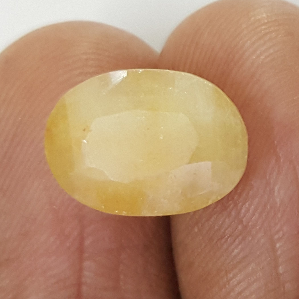 8.96 Ratti Natural Yellow Sapphire with Govt Lab Certificate-(1221)