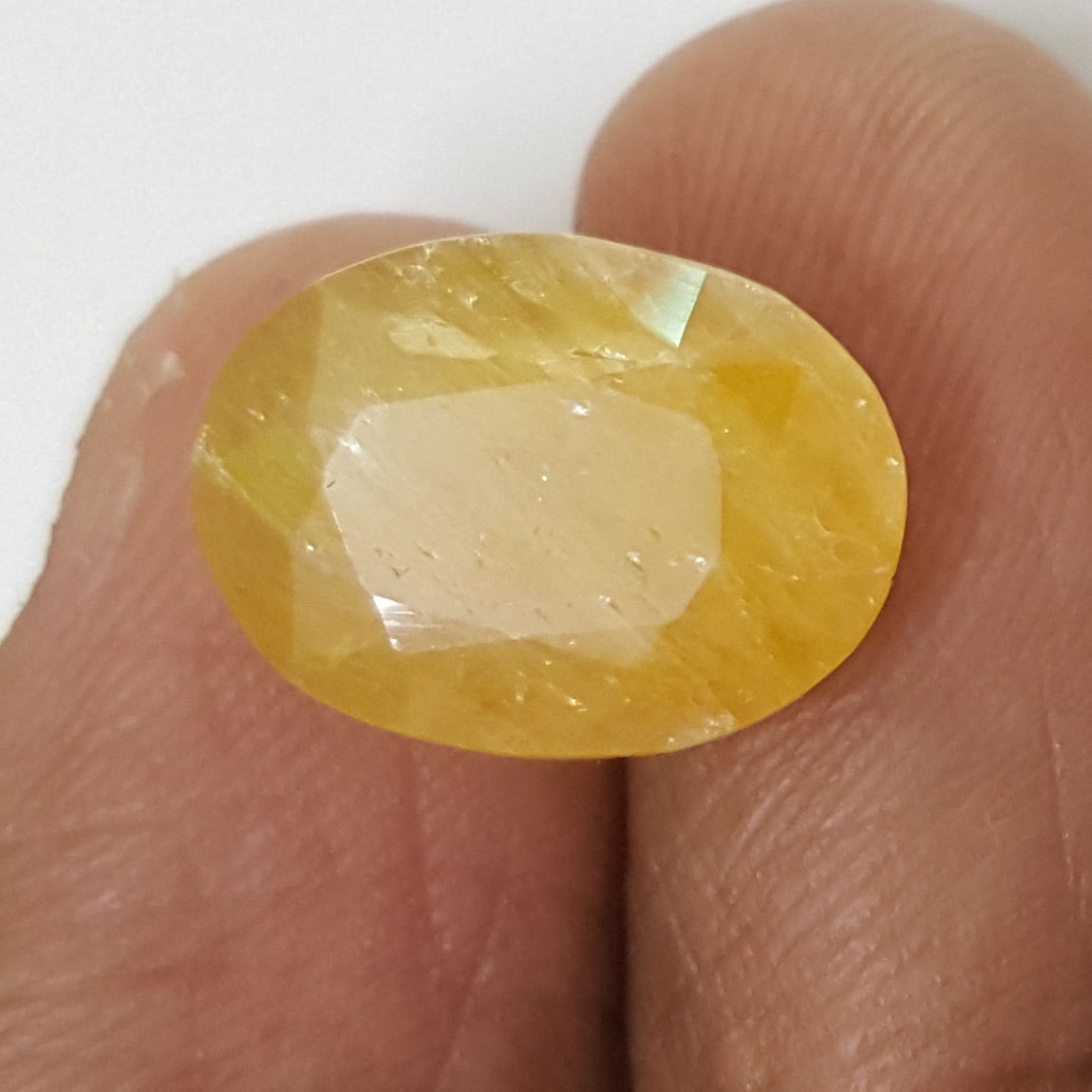 7.81 Ratti Natural Yellow Sapphire with Govt Lab Certificate-(1221)