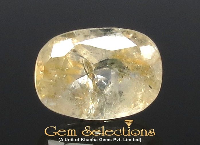 4.31 Ratti Natural Yellow Sapphire with Govt Lab Certificate-(6771)