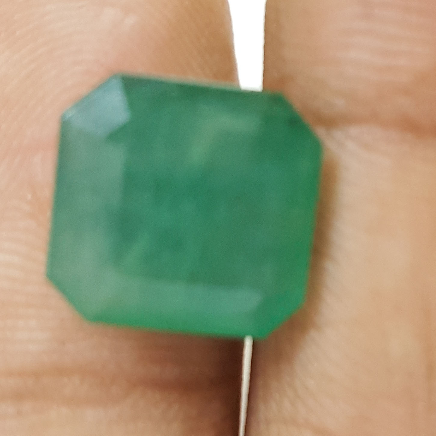 7.60 Ratti Natural Emerald Stone With Govt. Lab Certified (6771)