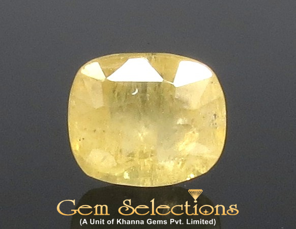 6.76 Ratti Natural Yellow Sapphire with Govt Lab Certificate-(8991)