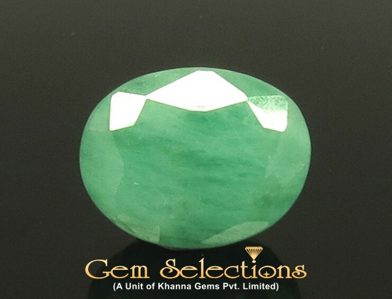  6.30 Ratti Natural Emerald Stone With Govt. Lab Certified (1221)