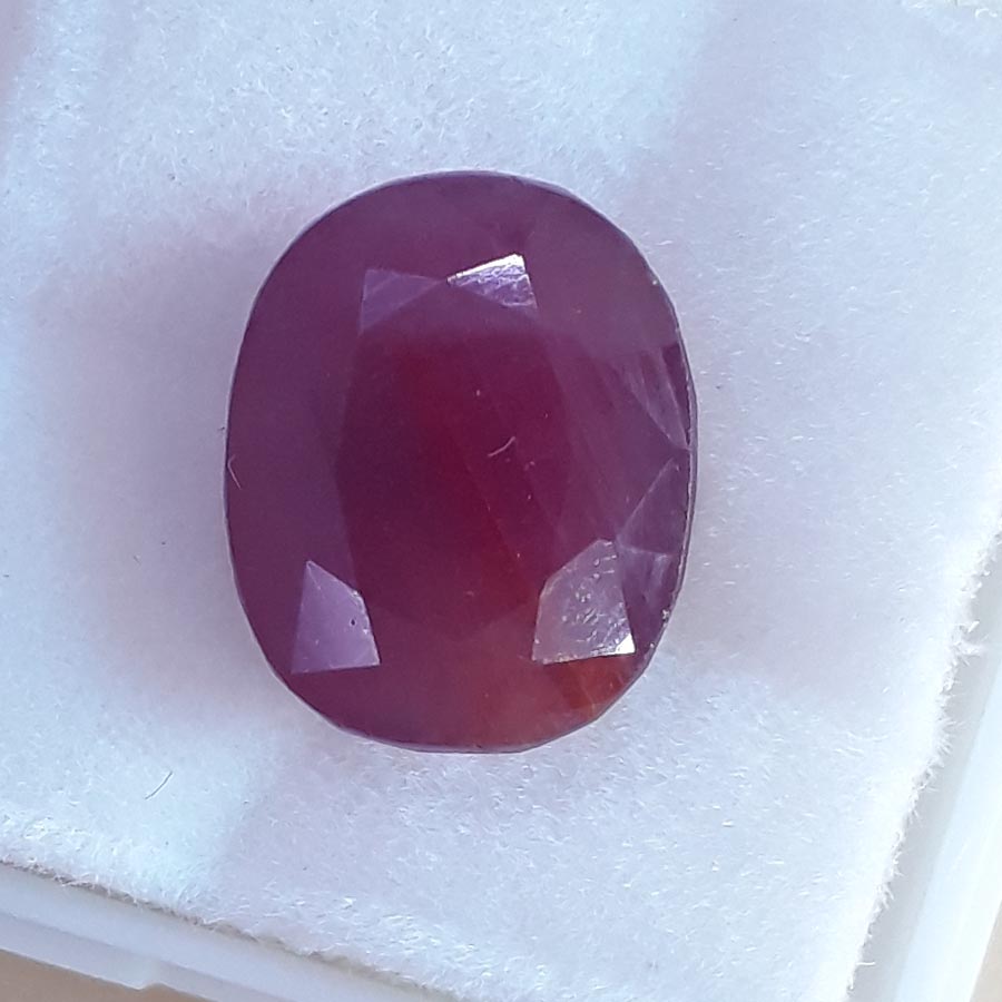 10.90 Ratti Natural New Burma Ruby with Govt. Lab Certificate-(3441)