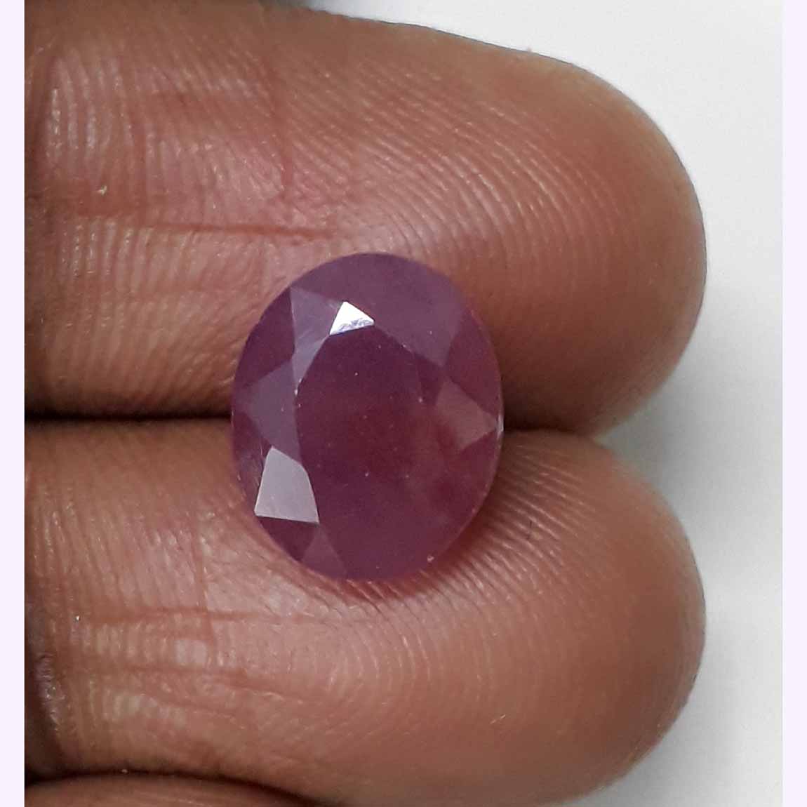 7.08 Ratti Natural New Burma Ruby with Govt Lab Certificate-(4551)