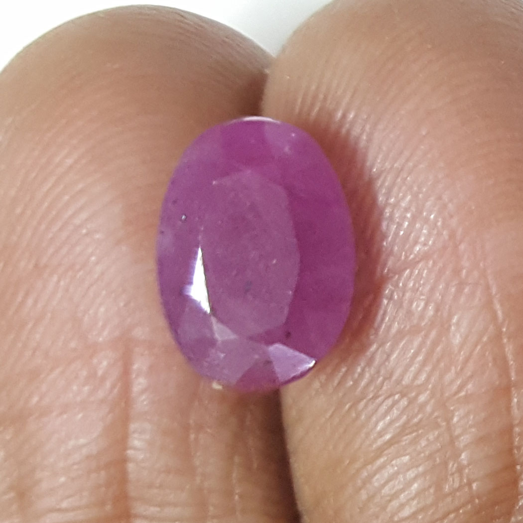 3.77 Ratti Natural New Burma ruby with Govt. Lab Certificate-(7881)
