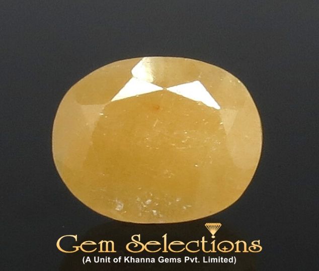 8.49 Ratti Natural Yellow Sapphire with Govt Lab Certificate-(1221)