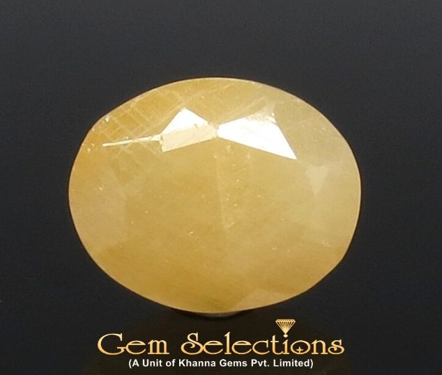 11.43 Ratti Natural Yellow Sapphire with Govt Lab Certificate-(1221)