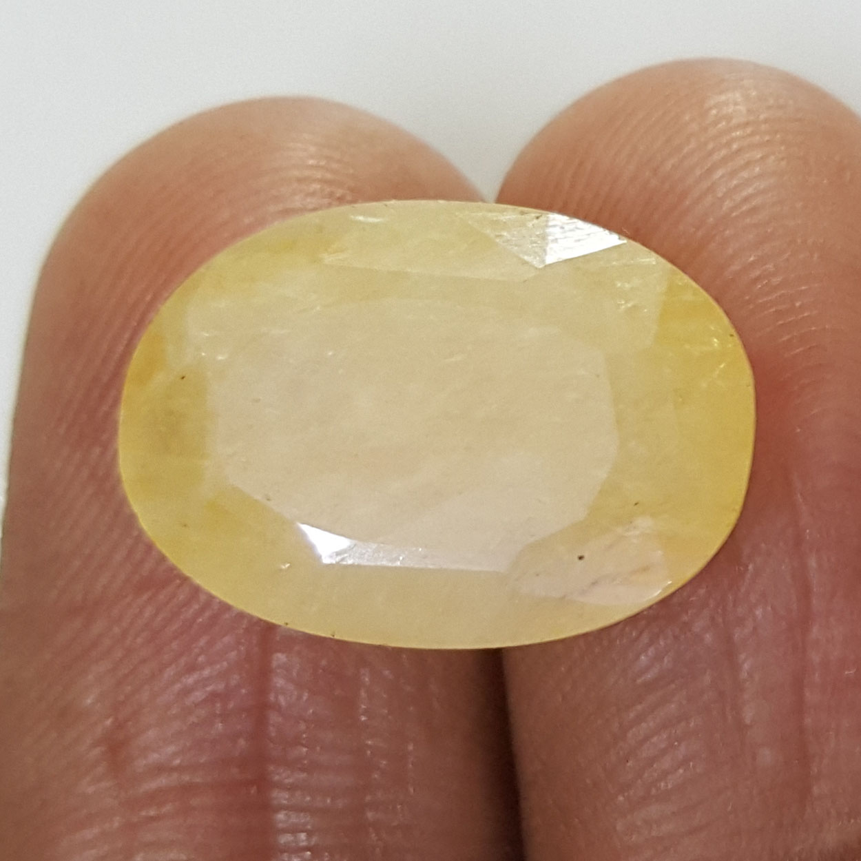 13.43 Ratti Natural Yellow Sapphire with Govt Lab Certificate-(4551)