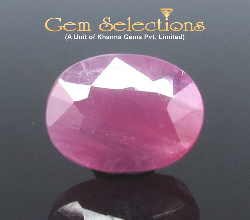 5.50 Ratti Natural New Burma Ruby with Govt. Lab Certificate-(3441)