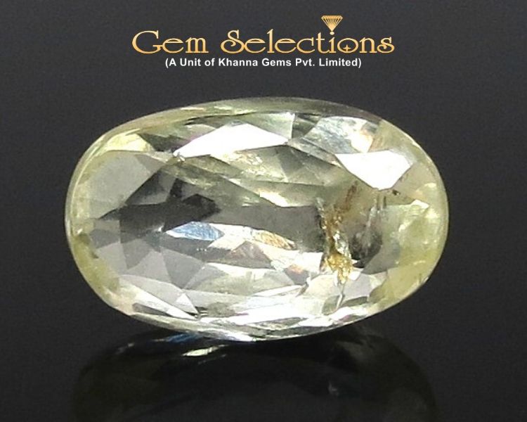 4.56 Ratti Natural Yellow Sapphire with Govt Lab Certificate-(8991)