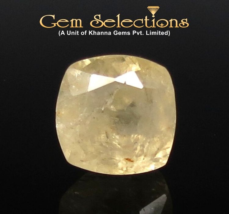 5.31 Ratti Natural Yellow Sapphire with Govt Lab Certificate-(6771)