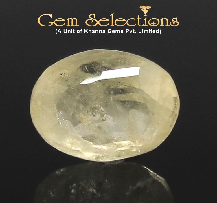 4.04 Ratti Natural Yellow Sapphire with Govt Lab Certificate-(4551)