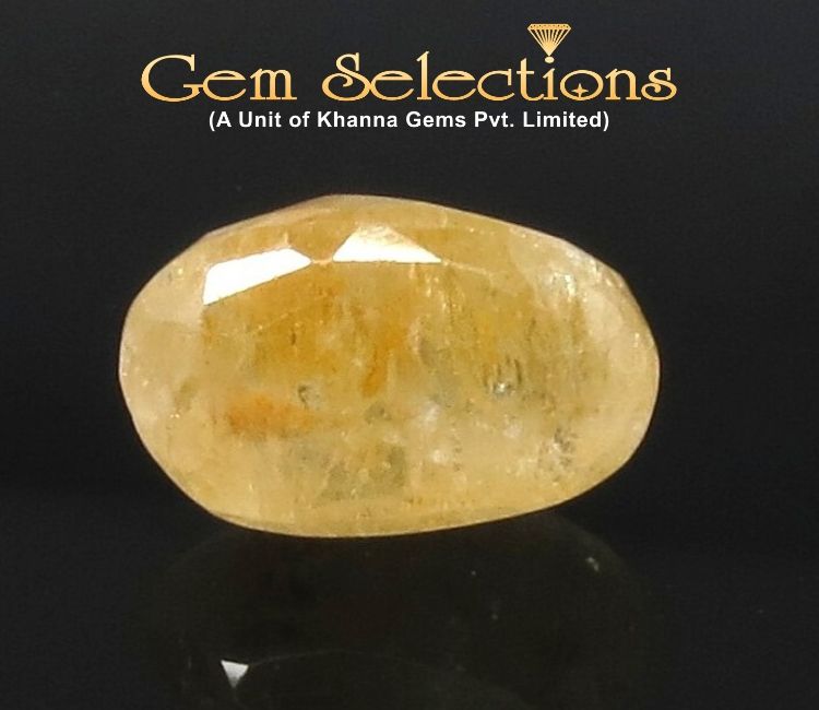 6.41 Ratti Natural Yellow Sapphire with Govt Lab Certificate-(4551)