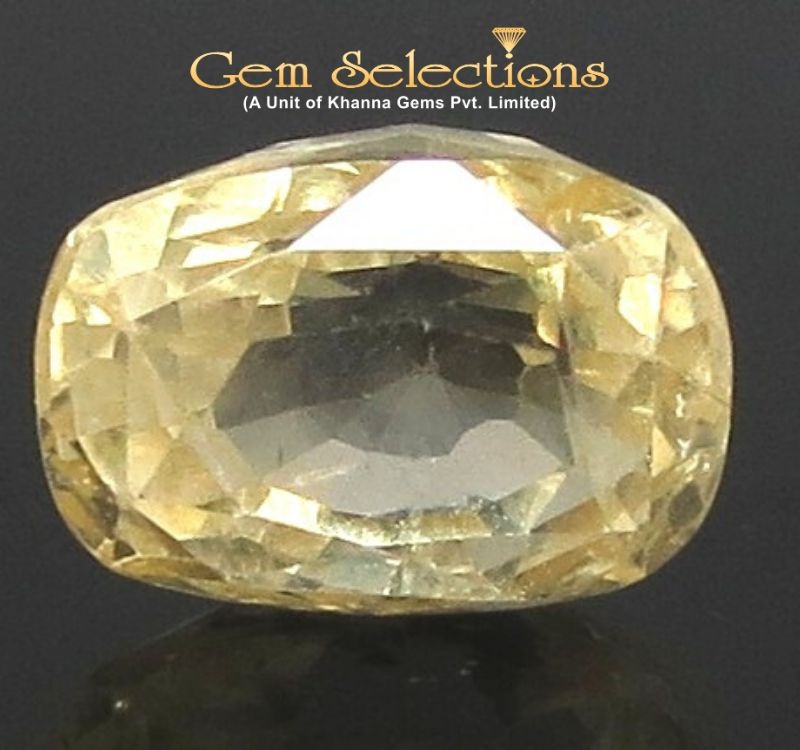5.17 Ratti Natural Yellow Sapphire with Govt Lab Certificate-(34410)