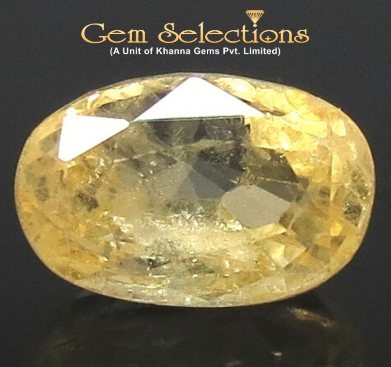 6.11 Ratti Natural Yellow Sapphire with Govt Lab Certificate-(34410)