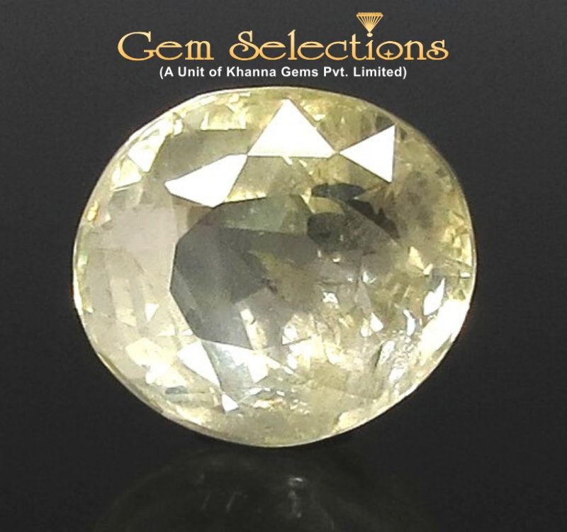 7.48 Ratti Natural Yellow Sapphire with Govt Lab Certificate-(16650)