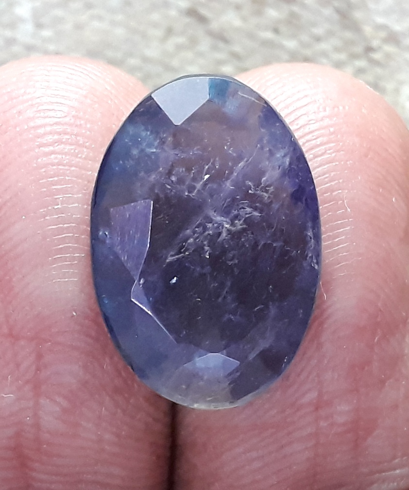 6.80 Ratti Natural Iolite with Govt. Lab Certificate-(550)
