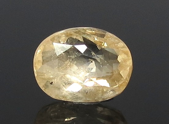 5.00 Ratti Natural Yellow sapphire Stone with Govt Lab Certificate-(34410)