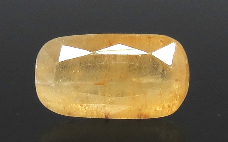 10.75 Ratti Natural Ceylonese Yellow Sapphire With Govt Lab Certificate-(4551)