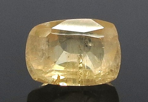 5.80 Ratti Natural Yellow Sapphire With Govt Lab Certificate-(8991)