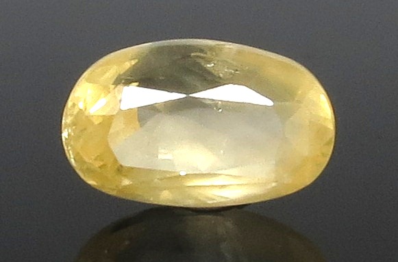6.50 Ratti Natural Yellow Sapphire With Govt Lab Certificate-(8991)