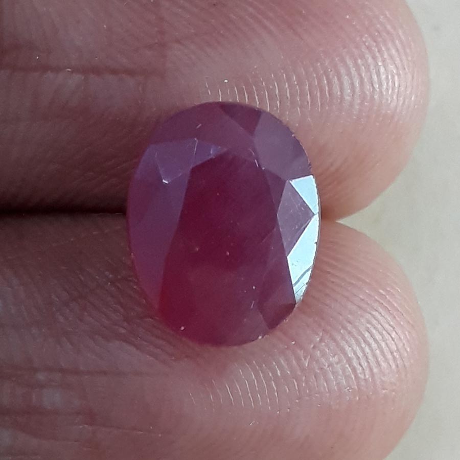 5.82 Ratti Natural New Burma ruby with Govt. Lab Certificate-(3441)