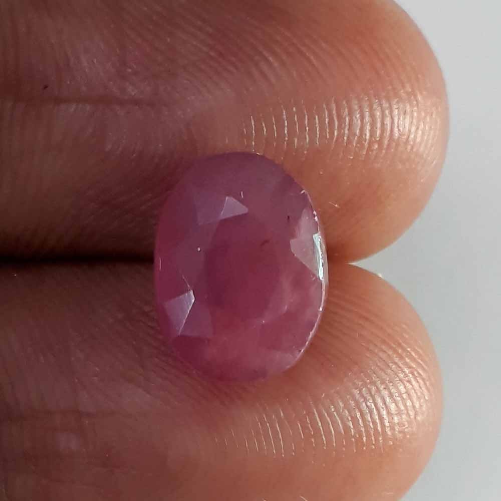 5.68 Ratti Natural New Burma Ruby with Govt Lab Certificate-(4551)