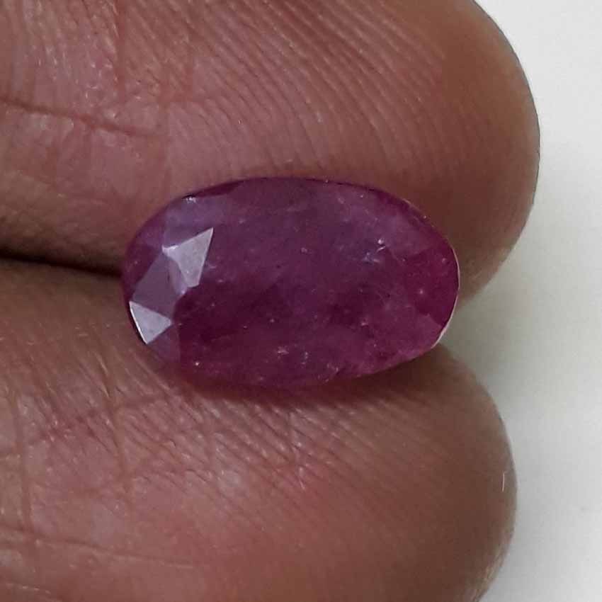3.91 Ratti Natural Mozambique Ruby with Govt. Lab Certificate-(34410)