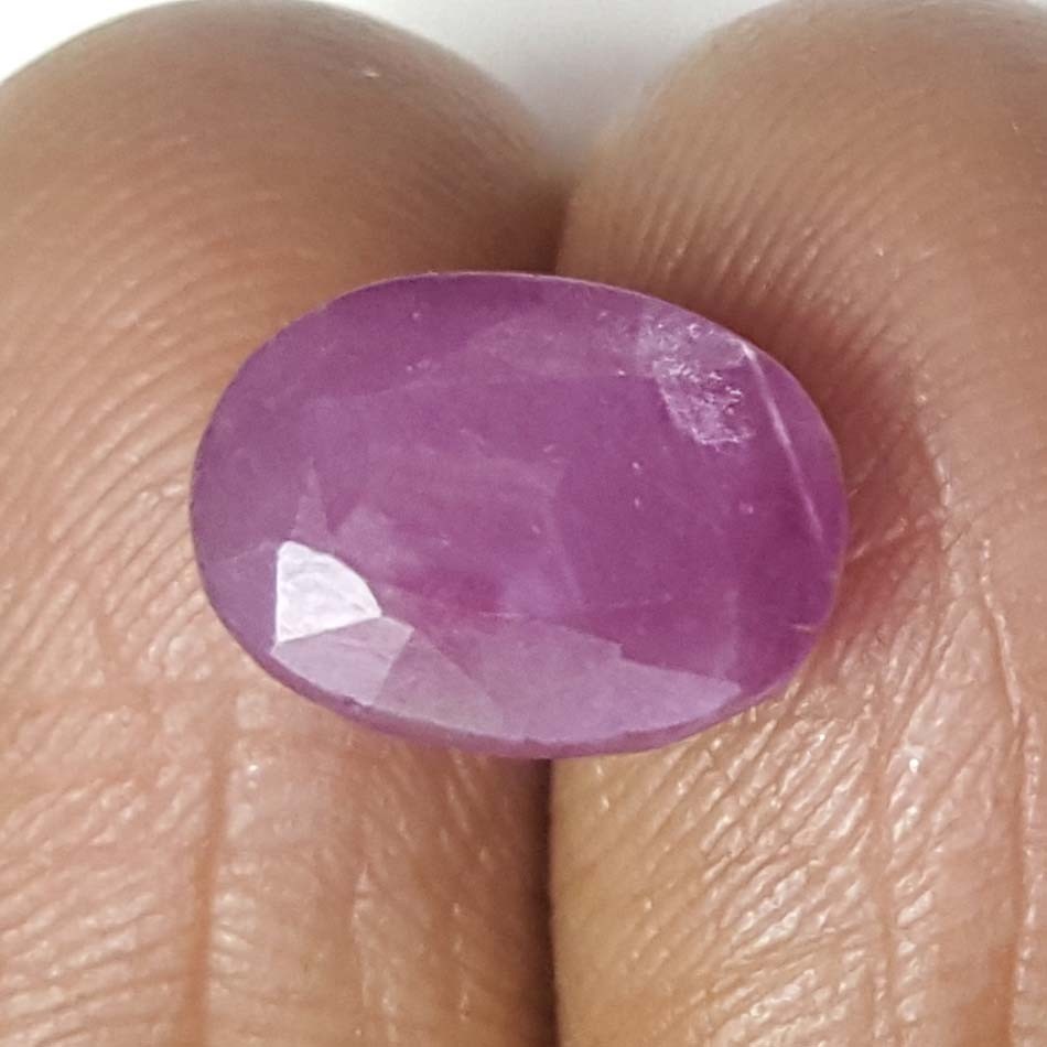 6.88 Ratti Natural New Burma Ruby with Govt Lab Certificate-(5661)